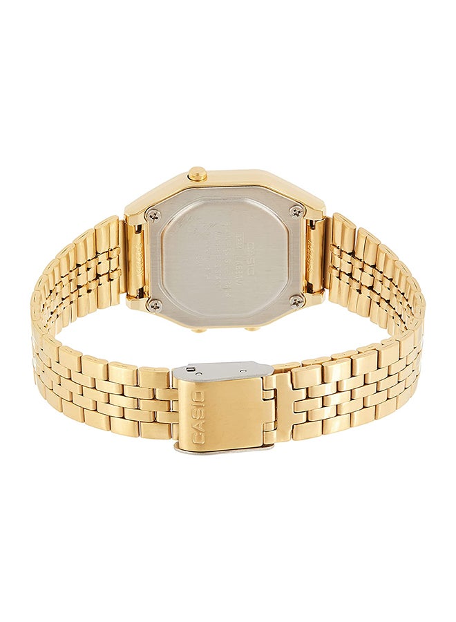 كاسيو ساعة رقمية مقاومة للماء للرجال LA680WGA-1DF باللون الذهبي - Image 2