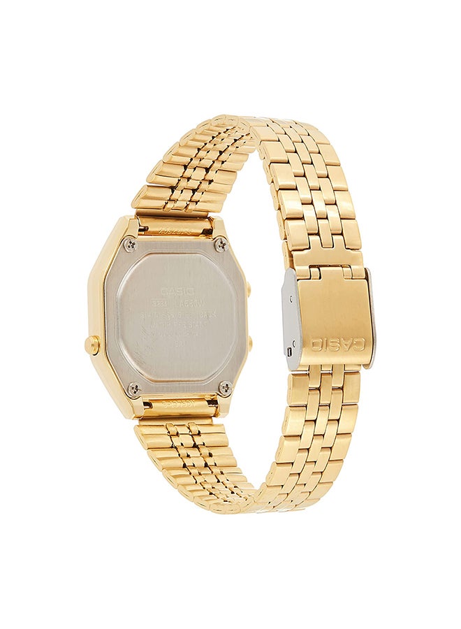 كاسيو ساعة رقمية مقاومة للماء للرجال LA680WGA-1DF باللون الذهبي - Image 4