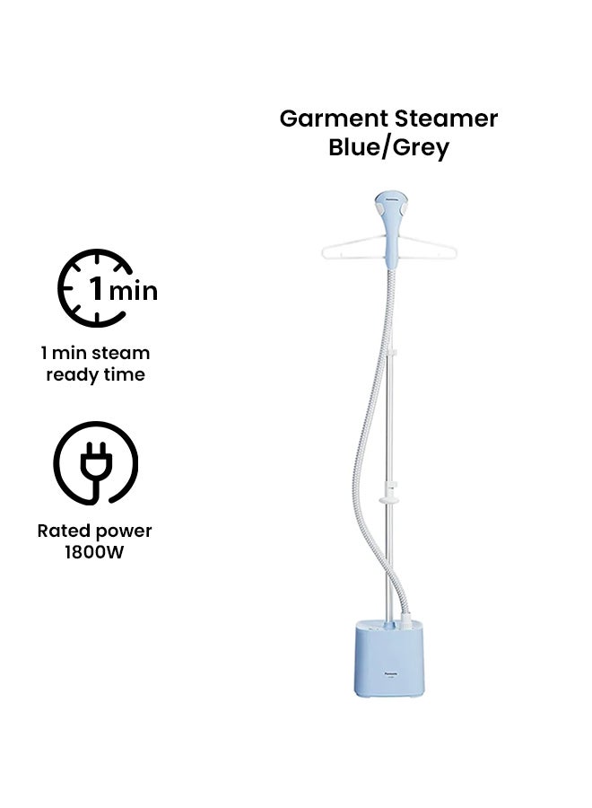 Panasonic Garment Steamer 1800 W NI-GSE050ATH / NI-GSE050ATD Blue/Grey  - Image 2