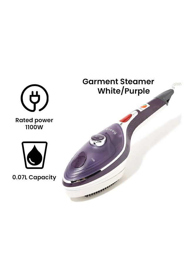 ساتشي جهاز كي كهربائي بالبخار محمول باليد ومزود بقاعدة من السيراميك 0.07 L 1100.0 W NL-IR-389C-PP أبيض/أرجواني - Image 2