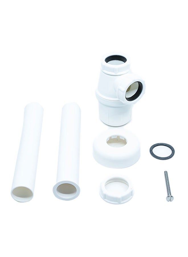 Homesmiths PVC Bottle Trap White 1.25inch - Image 1