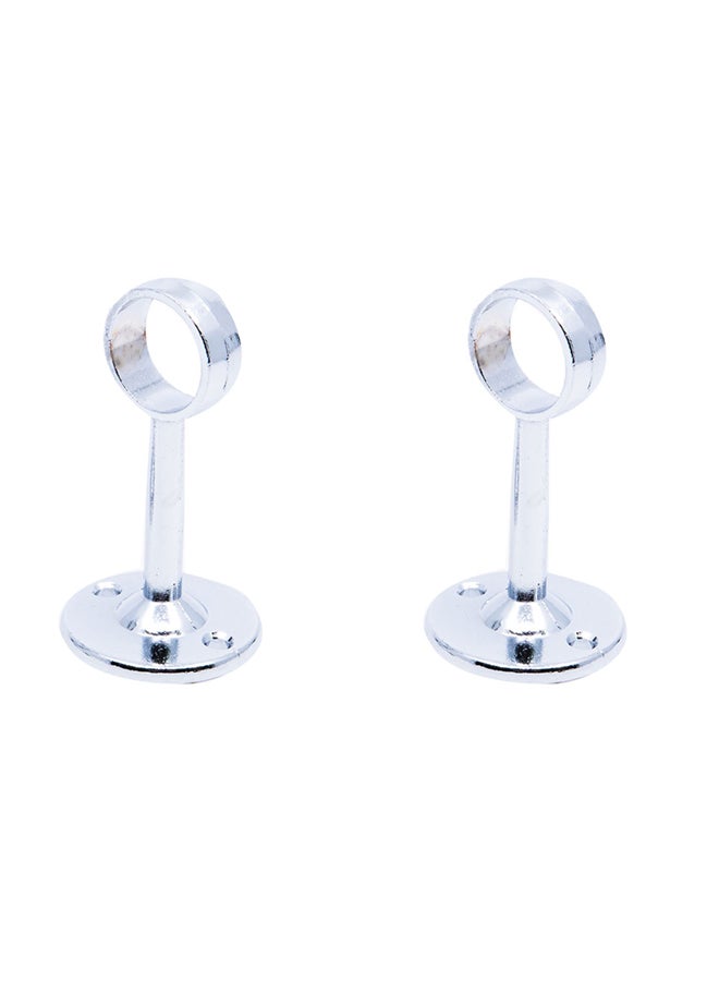 Homesmiths Open Towel Bracket Silver 0.75inch - Image 1