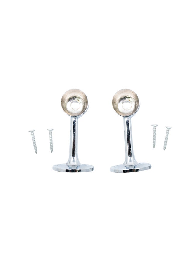 Homesmiths Side Towel Bracket Silver 0.75inch - Image 1