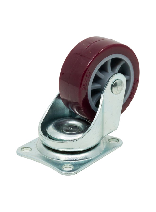 Homesmiths Caster Wheel Type Red/Silver 2.5inch - Image 2