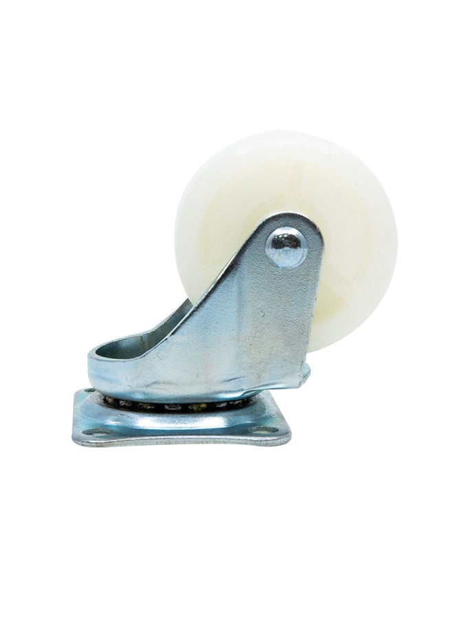 Homesmiths Nylon Caster White/Silver 2inch  - Image 2
