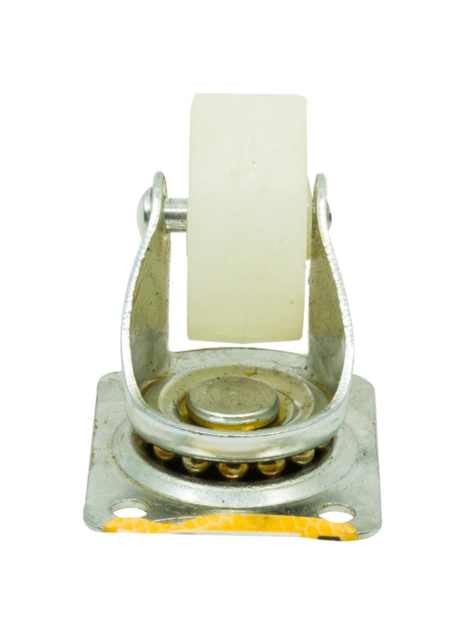 Homesmiths Nylon Caster Wheel Silver 1.25inch - Image 1