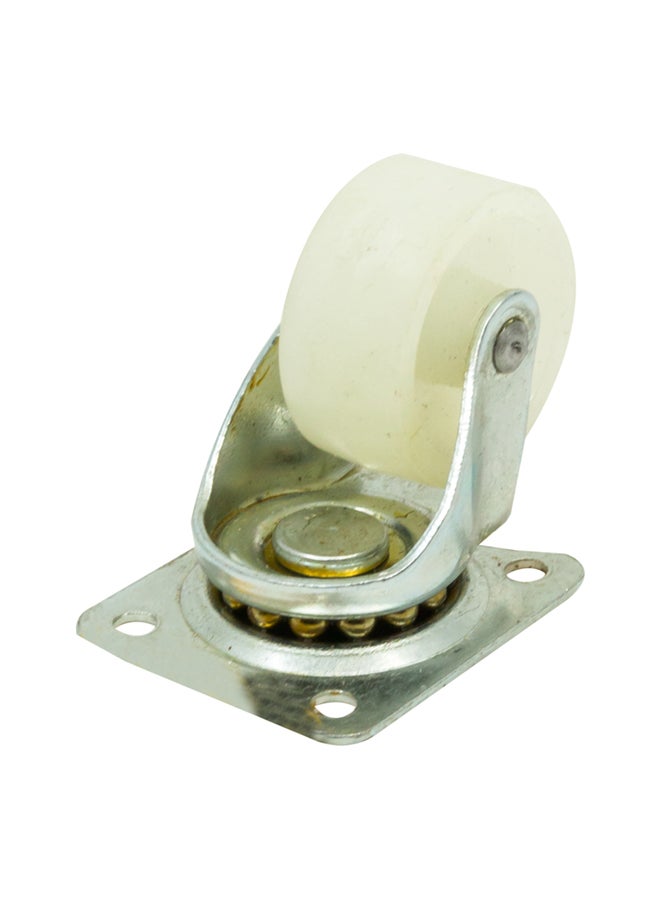 Homesmiths Nylon Caster Wheel Silver 1.25inch - Image 3