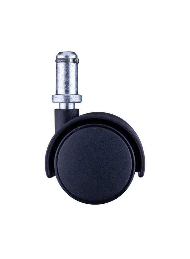Homesmiths Nylon Caster Wheel Pin Type Black/Silver 1.5inch  - Image 1