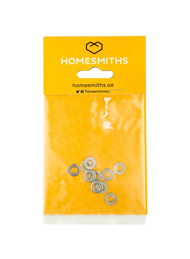 Homesmiths G.I Flat Washer Silver 4mm  - Image 1