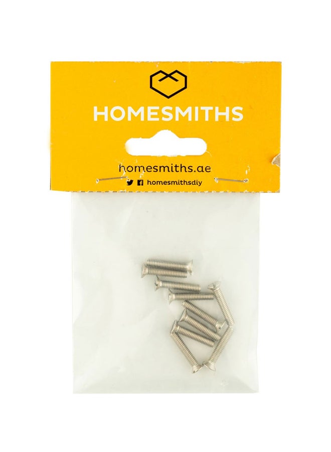 Homesmiths Machine Screw Silver 4x20mm - Image 1