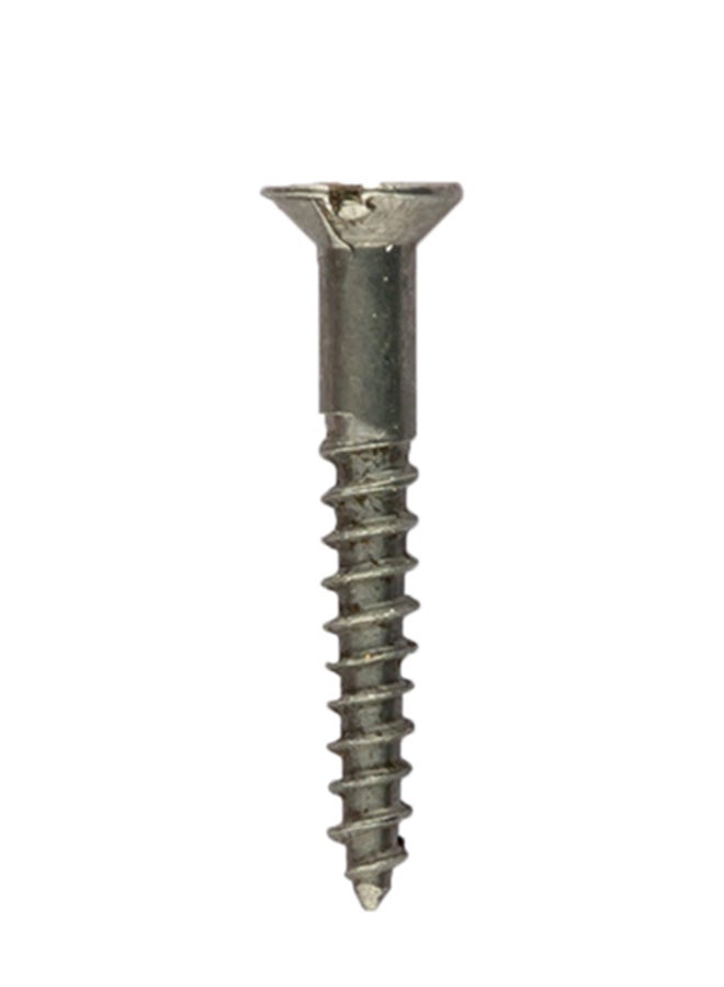 Homesmiths Mild Steel Wood Screw Silver 8x1.25inch - Image 2