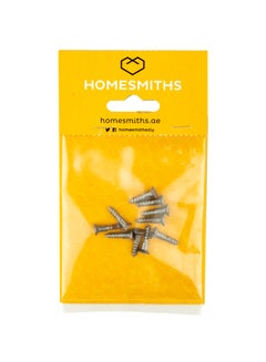 Homesmiths Mild Steel Wood Screw Silver 8x0.75inch  - Image 1