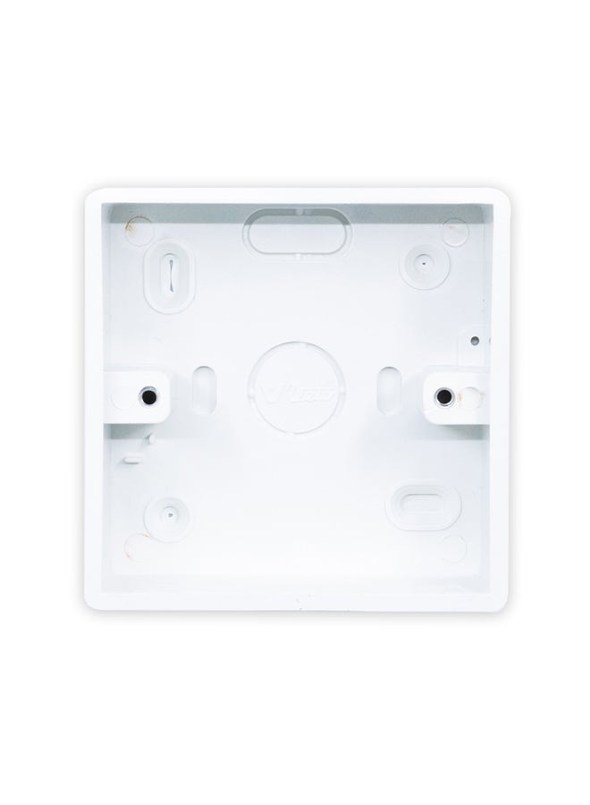Homesmiths PVC Box Single White 8.5x3x8.5cm  - Image 2