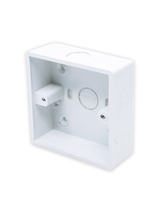 Homesmiths PVC Box Single White 8.5x3x8.5cm  - Image 3