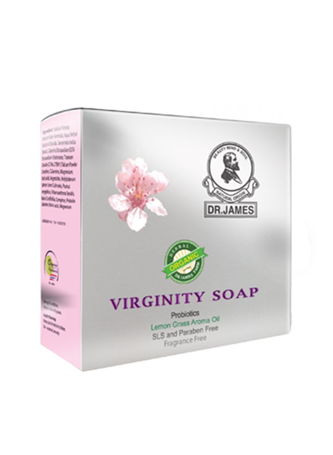 DR. JAMES Virginity Soap Probiotics Lemon Grass Aroma Oil 80grams  - Image 2
