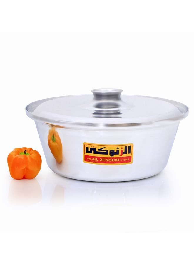 الزنوكى قدر للشاورما من الألومنيوم فضي 38سم 