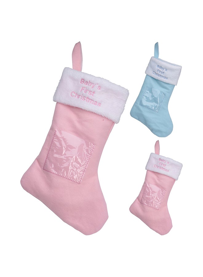 Homesmiths Christmas Stocking Photo Frame Multicolour 