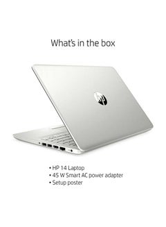 HP 14-dk1032 (Upgraded Version) Laptop With 14-Inch Full HD Display,AMD Ryzen 3 3250U Processer/128GB SSD/4GB RAM/Intel UHD Graphics/Windows 10S /International Version English/Arabic Silver  - Image 4