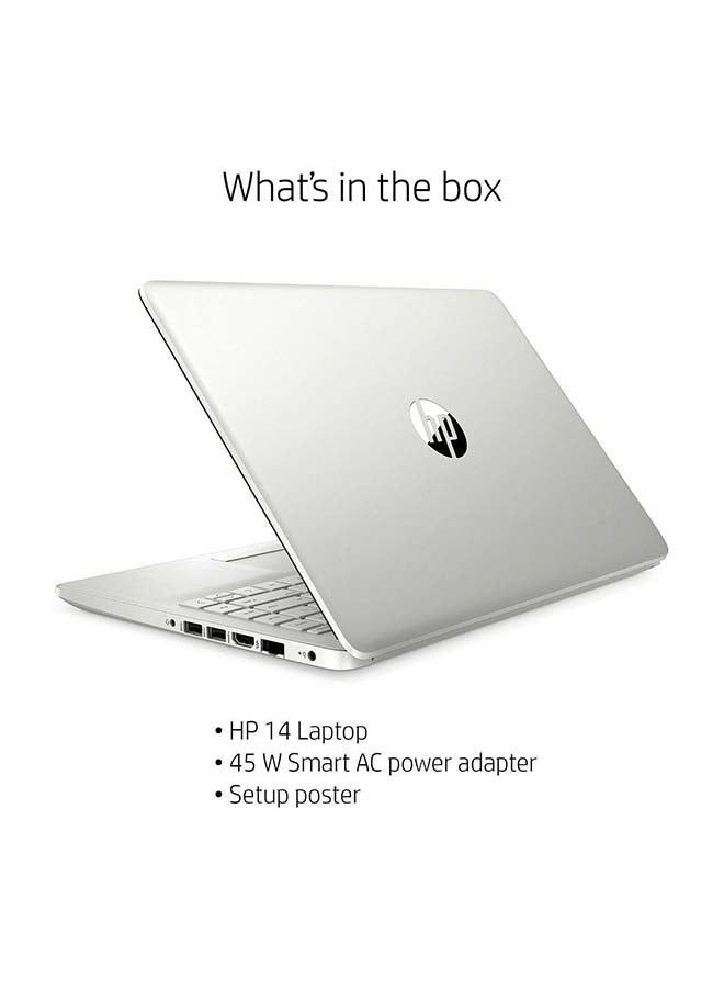 HP 14-dk1032 (Upgraded Version) Laptop With 14-Inch Full HD Display,AMD Ryzen 3 3250U Processer/128GB SSD/4GB RAM/Intel UHD Graphics/Windows 10S /International Version English/Arabic Silver  - Image 4