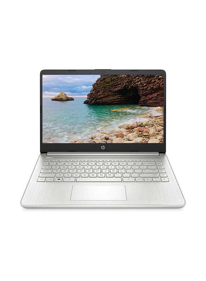 HP 14-dq2055wm Laptop With 14-Inch Display, Core i3 1115G4 Processer/4GB RAM/256GB SSD/Intel UHD Graphics English/Arabic Silver - Image 1