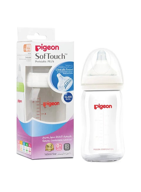 Soft Touch Peristaltic Plus Baby Feeding Bottle 160 Ml - Assorted