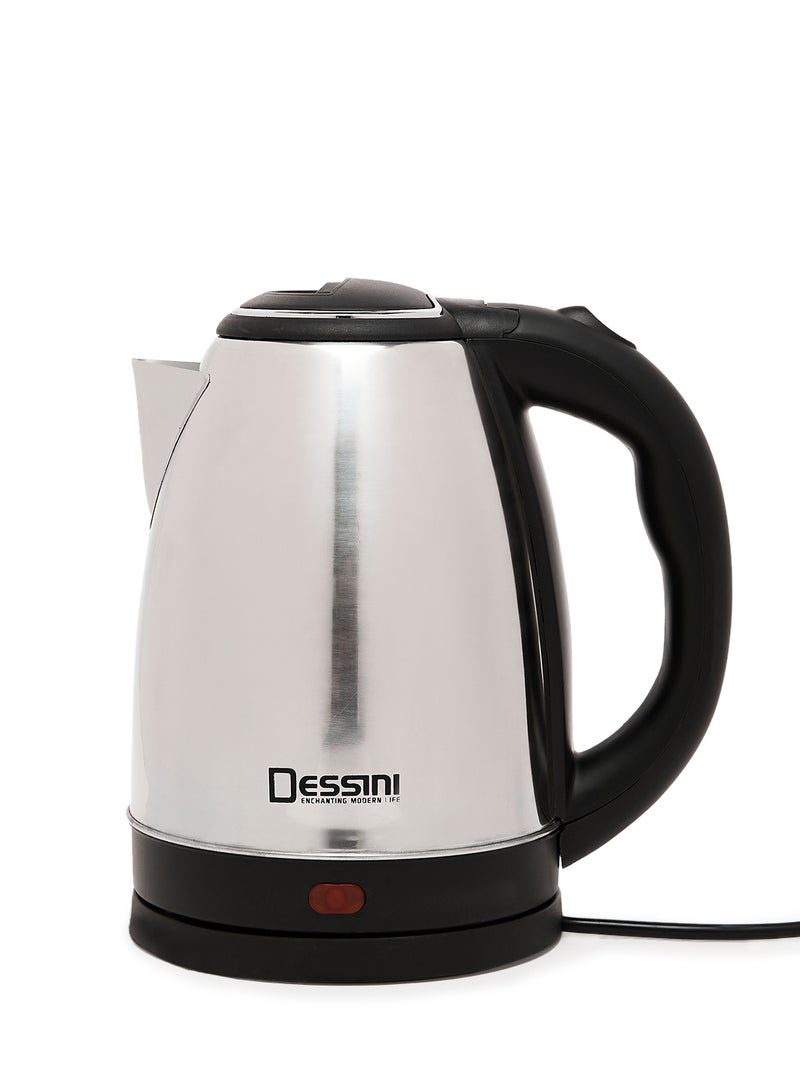 ديسيني غلاية كهربائية من الستانلس ستيل 1500 W 888 أسود/ فضي - Image 1