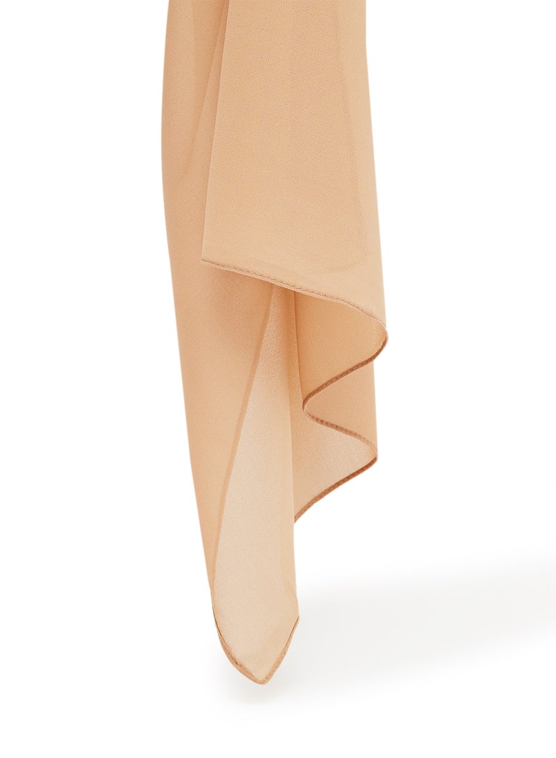 روش Plain Hijab Scarf Mud  - Image 2