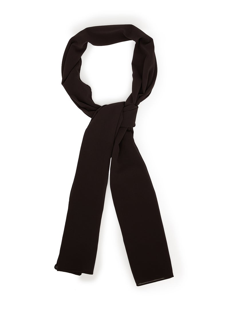 Rosh Plain Hijab Scarf Black  - Image 1