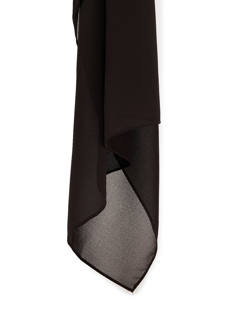 Rosh Plain Hijab Scarf Black  - Image 2