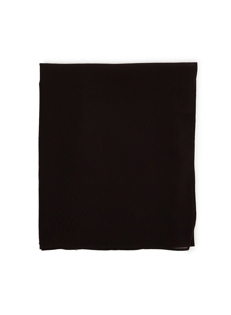 Rosh Plain Hijab Scarf Black  - Image 3