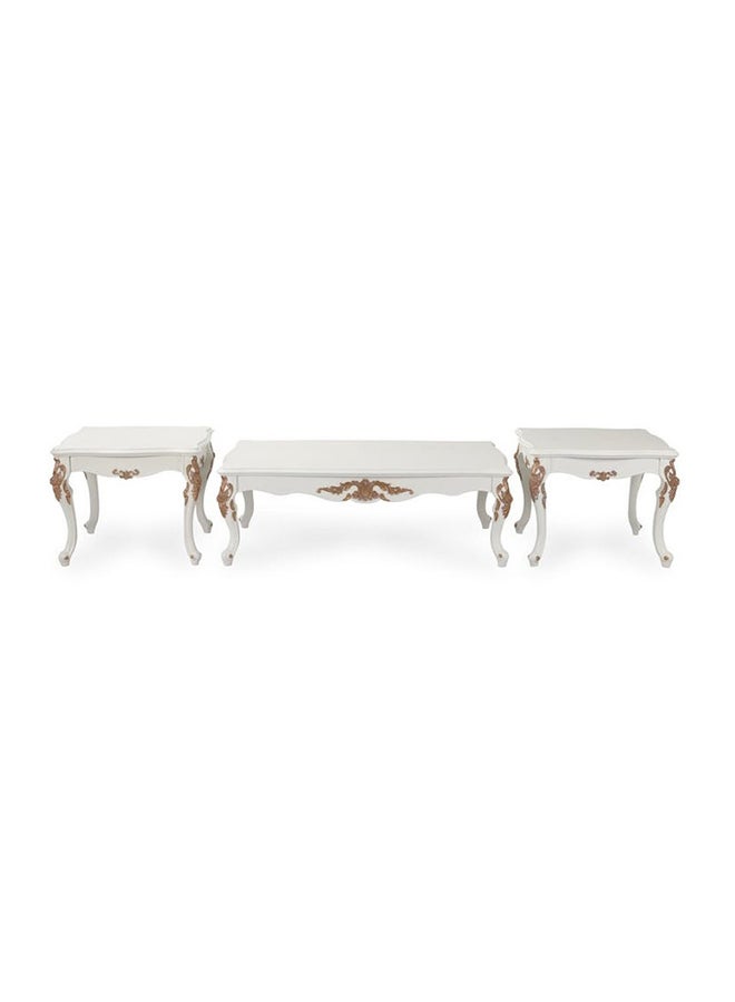 3-Piece Laiyan Coffee Table Set White 