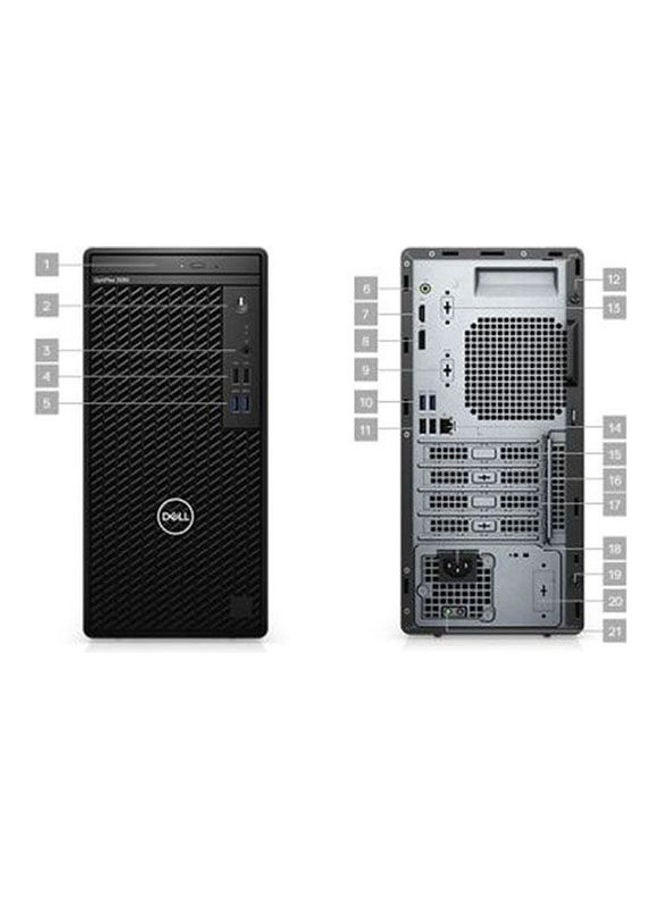 DELL Optliplex 3080 T Intel Core I5 10500 4GB Ram 1TB HDD Intel UHD Graphics 630 Dos With High Gain Wireless USB Adapter + 24 Inch Full HD Monitor Black  - Image 3