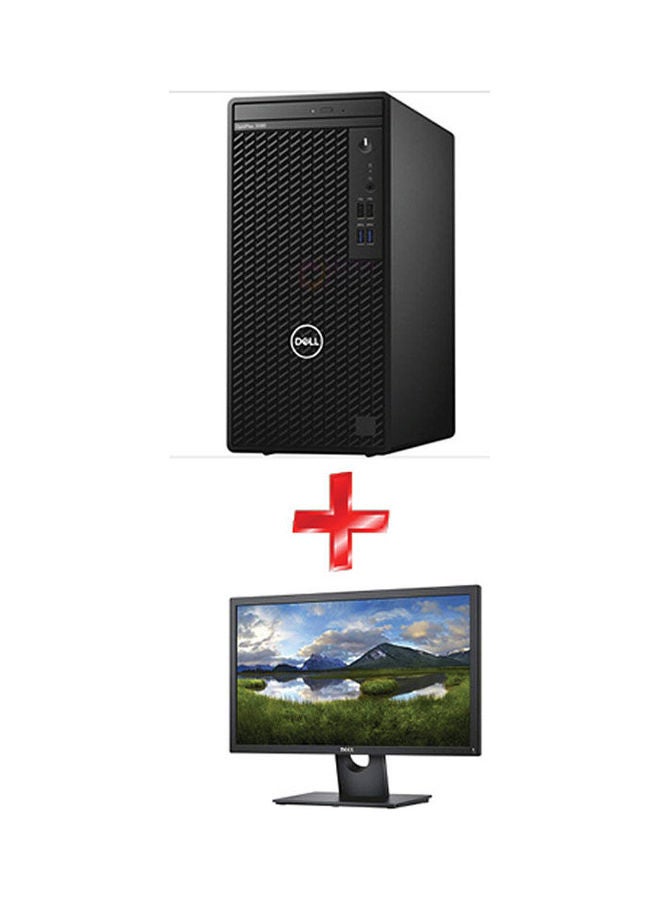 DELL Optiplex 3080 Tower PC With Core I3 Processor 4GB Ram 1TB HDD Intel UHD Graphics 630 Dos With E2218HN 22 inch TN LED Full HD Monitor Black  - Image 1