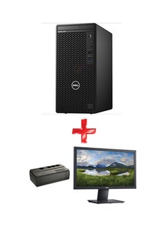 Optiplex 3080 Tower PC With Core I3 Processor 4GB Ram 1TB HDD Intel UHD Graphics 630 Dos With 20 inch HD LED Monitor + Electric Easy Ups Bvs 800VA Black