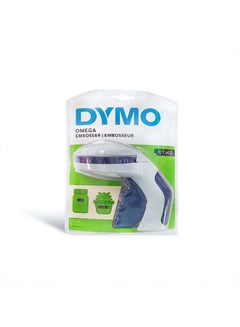 Omega Embossing Label Maker White/Blue