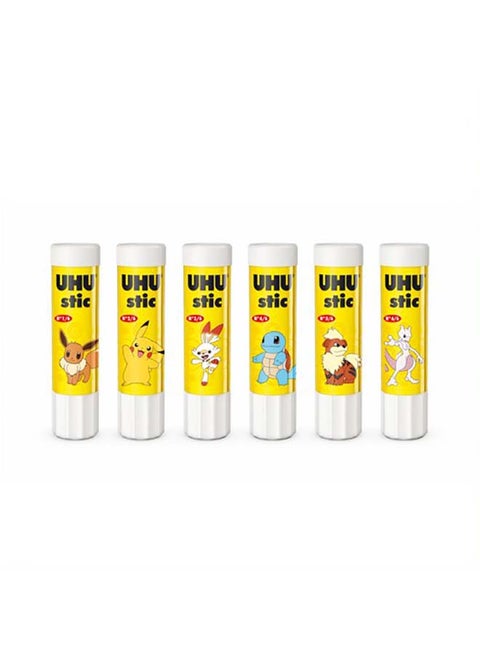 Pack Of 6 Solvent Glue Stick Clear