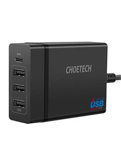 CHOETECH PD 72W 4-Port Desktop Charger Black  - Image 1