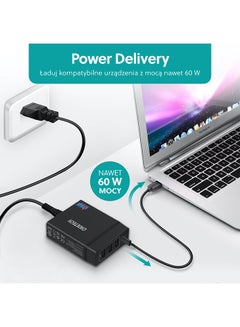 CHOETECH PD 72W 4-Port Desktop Charger Black  - Image 2