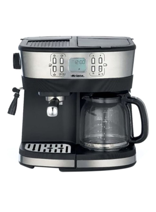 Ariete 2 In 1 Espresso With Drip Coffee Machine 1690.0 W 1369 Black - Image 1