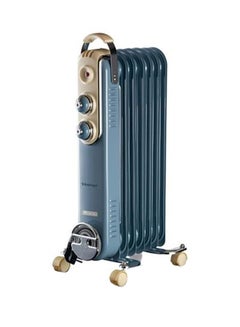 Ariete 7 Fins Vintage Oil Radiator Room Heater 1500.0 W 837/05 Blue  - Image 1