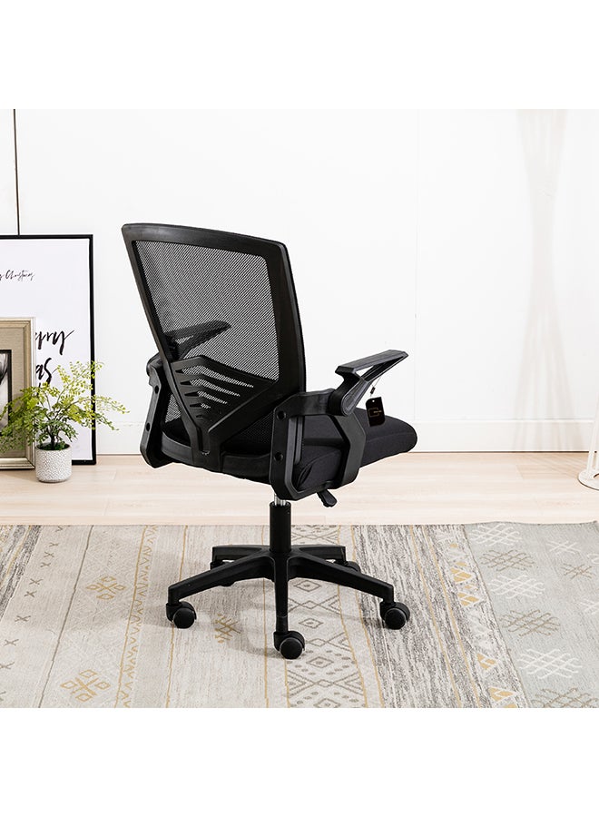 Sharpdo Home Office Lifting And Rotating Seat Chair Black 96x60x60cm - Image 2