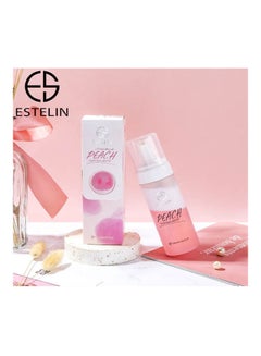 DR. RASHEL Estelin Peach Cleansing Mousse Pink 135ml  - Image 1