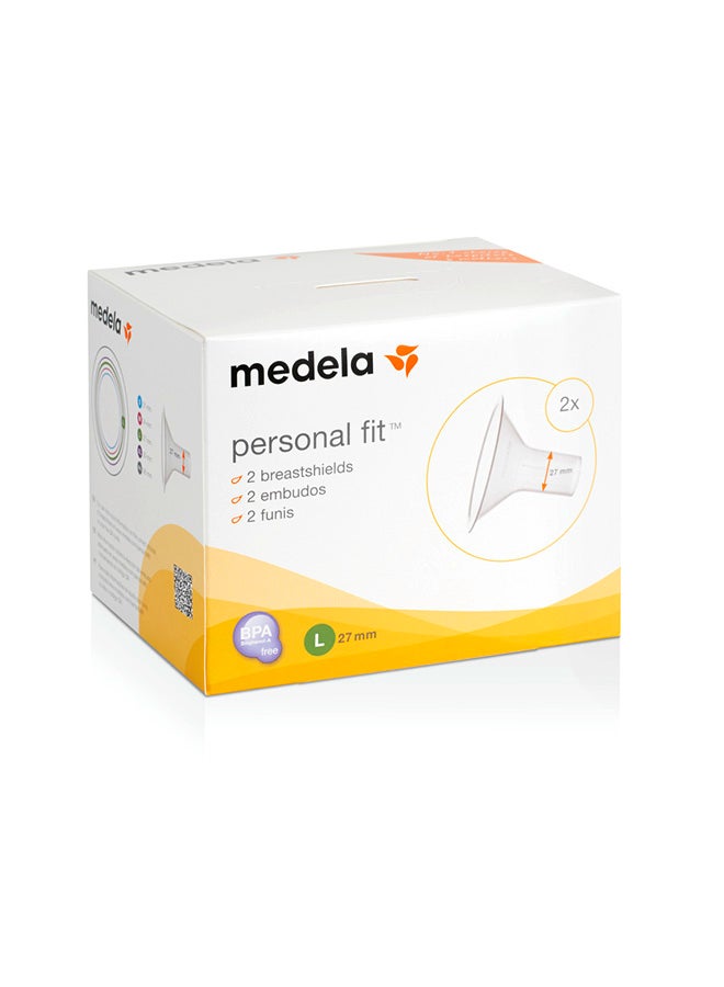 Medela Pack Of 2 Personal Fit Breast Shields - Large - Personalized Fit, Optimal Comfort, Efficient Milk Expression, Compatible With Medela Breast Pumps  - Image 5