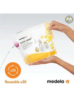 Medela Quick Clean Microwave Sterlization Bags - Microwave Sterilization, Convenient And Time - Saving, Safe And Effective, Reusable  - Image 4