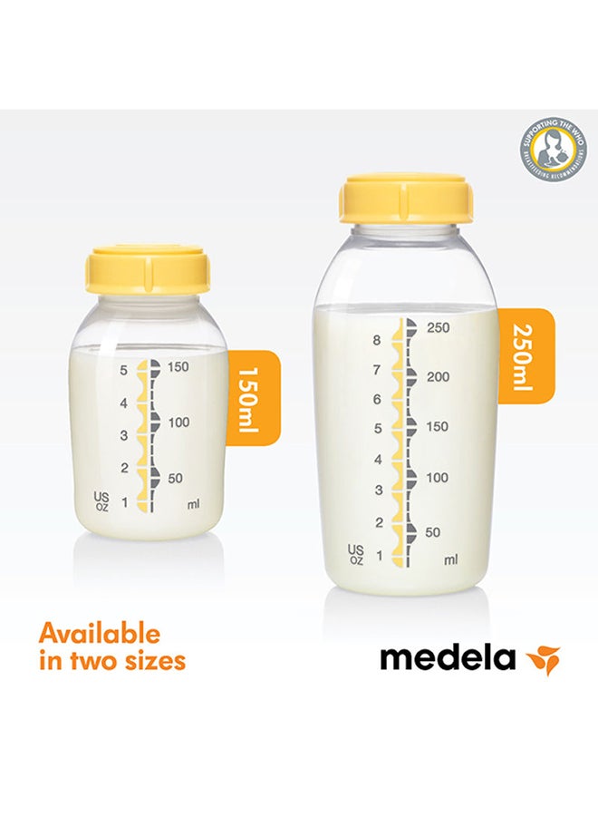 Medela - 2 Pieces Breastmilk Bottles 250 Ml - Safe And Bpa - Free, Accurate Measurement Markings And Compatible With Medela Breast Pumps - Image 1