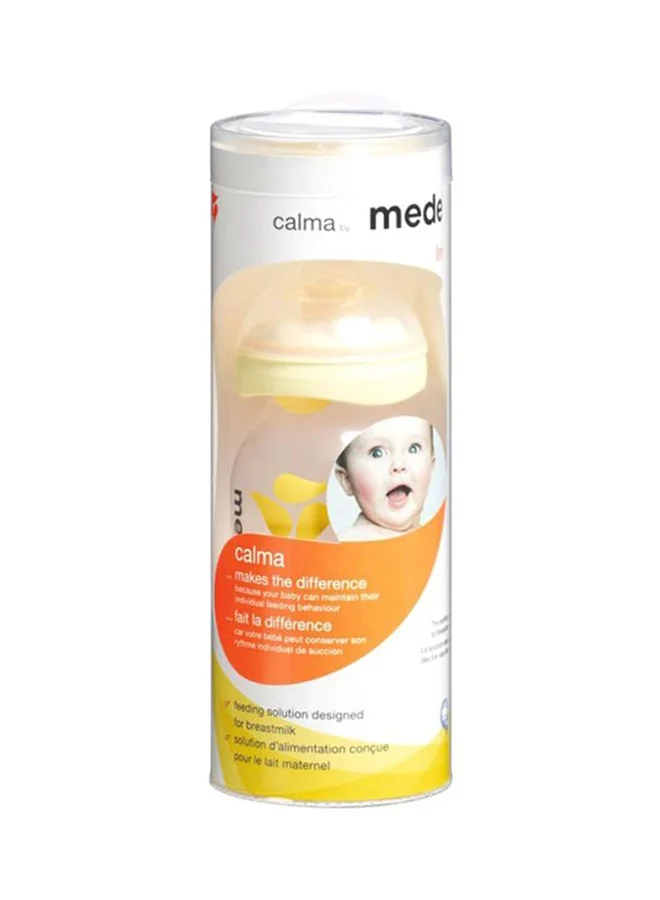 Medela Calma With Breast Milk Bottle 150 ML - Mimics Breastfeeding, One Size Fits All, Natural Feeding Rhythm, Compatible With Medela Breast Pumps, Bpa-Free And Safe