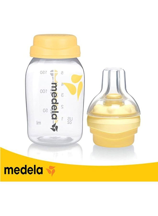 Medela - Calma With Breast Milk Bottle 150 ML - Mimics Breastfeeding, One Size Fits All, Natural Feeding Rhythm, Compatible With Medela Breast Pumps, Bpa-Free And Safe - Image 1