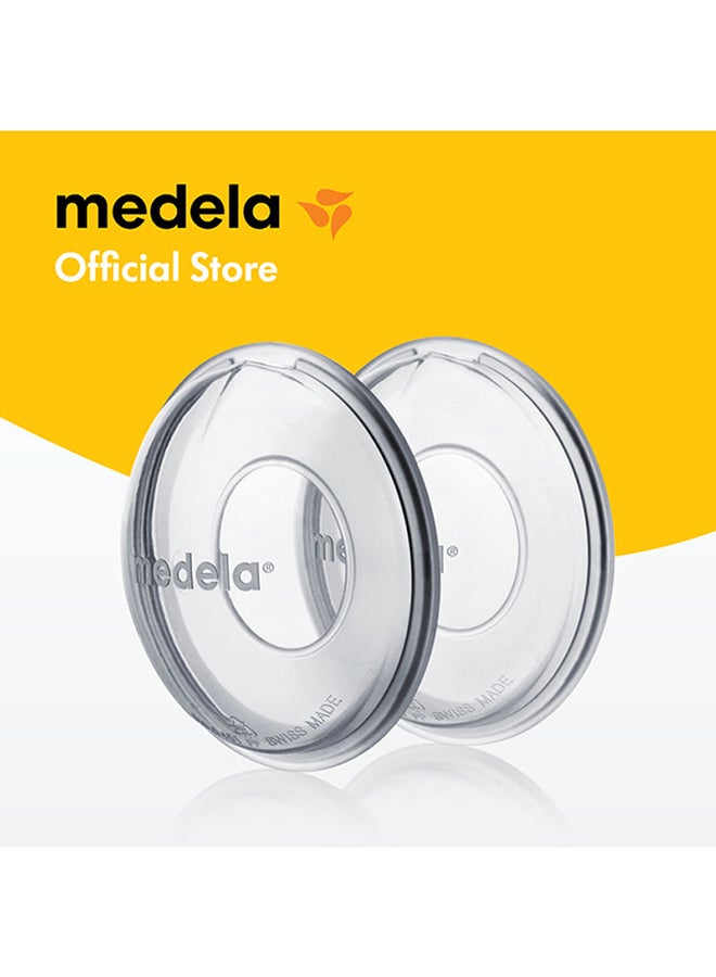 Medela - Milk Collection Shells - Leakage Collection, Comfortable Fit, Protective Barrier, Reusable - Image 1
