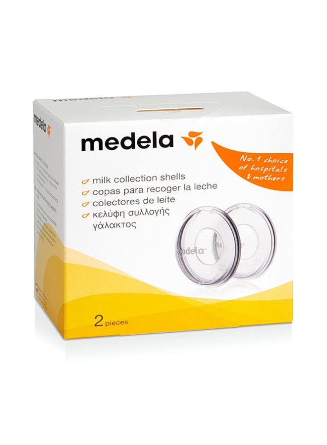 Medela - Milk Collection Shells - Leakage Collection, Comfortable Fit, Protective Barrier, Reusable - Image 1