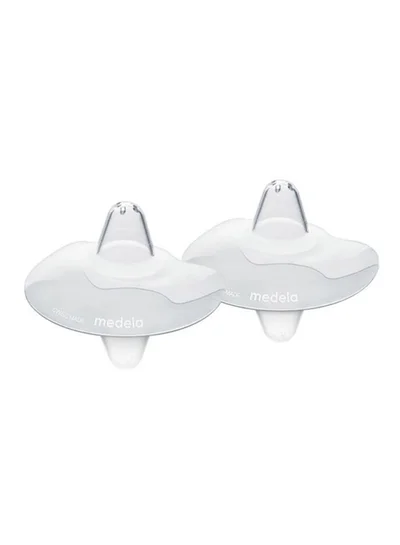 Medela Contact Nipple Shields - Bpa Free, Made From Ultra - Thin Soft Silicone, Includes 2 Shields And Case (Medium)